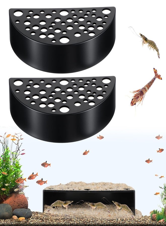 Bruislard 2 Pcs Shrimp Hides for Aquarium, Shrimp Breeding Caves Hideout Shelters for Protection, Small Fish Shrimps Tunnel House for Fish Tank Accessories Decor - Image 1